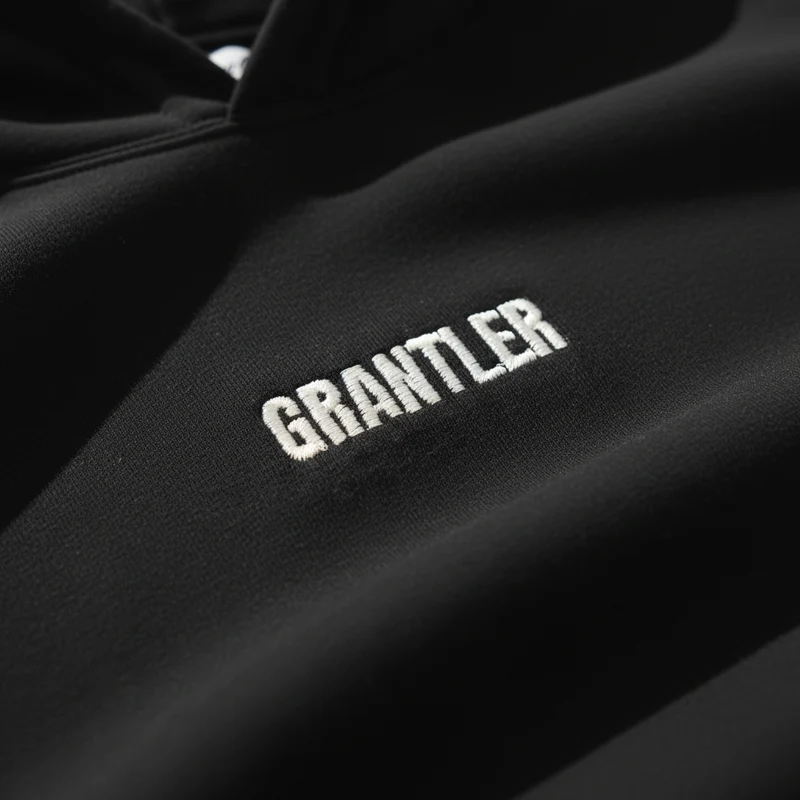GRANTLER HOODIE - BACK PRINT/STICK SCHWARZ