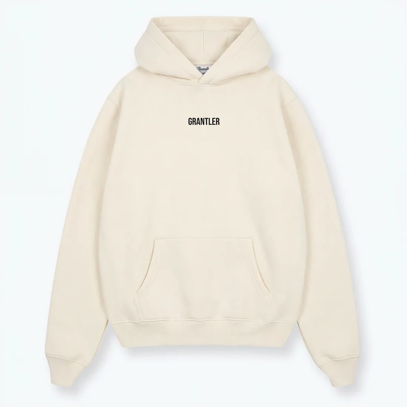 GRANTLER HOODIE - BACK PRINT/STICK CREME