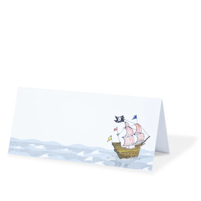 Tischkarten GRATIS (Bedingungen im Text) PIRATENSCHIFF Platzkarten 10 Stück Packung krima & isa®
