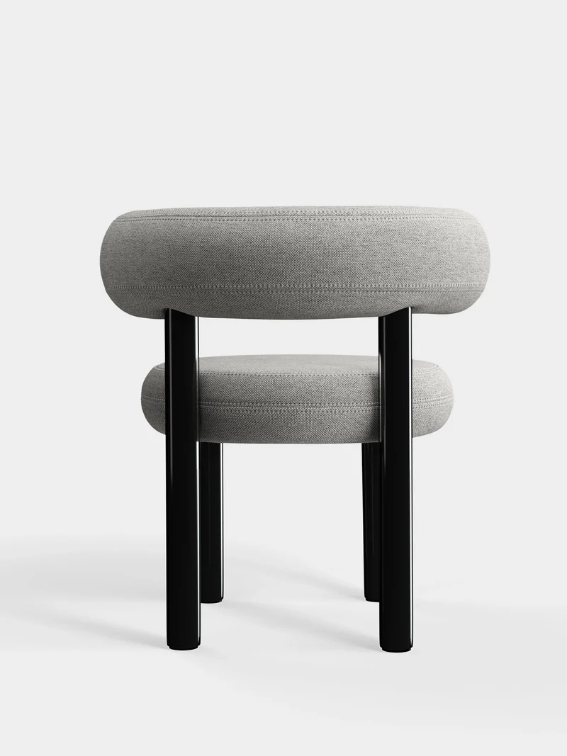 Fat Dining Chair - Hellgrau (Kvadrat Hallingdal 65)