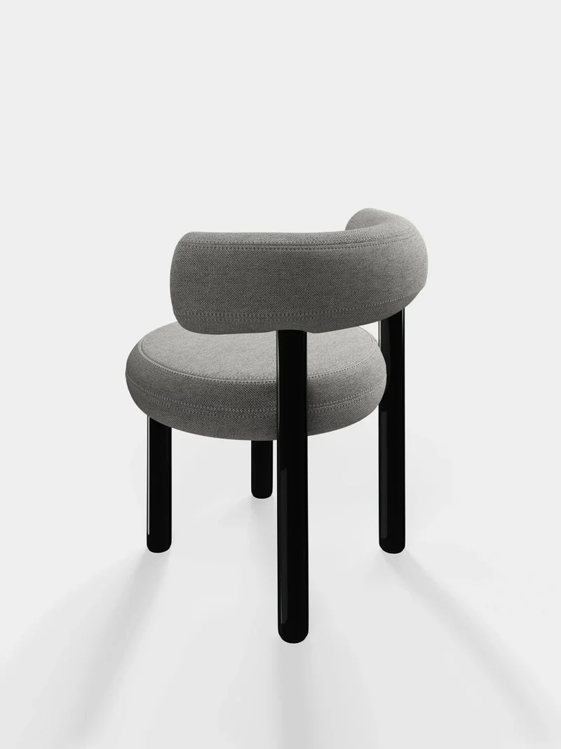 Fat Dining Chair - Hellgrau (Kvadrat Hallingdal 65)