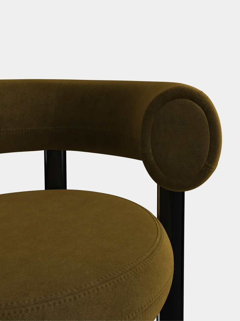 Fat Dining Chair - Grün (Forest Royal Velvet)
