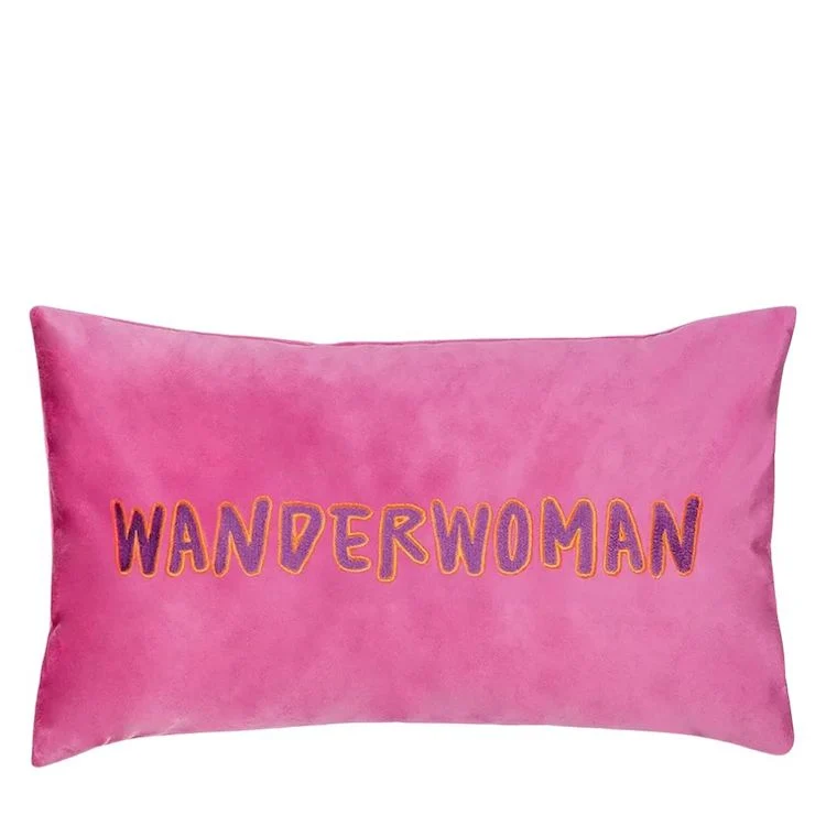 Pad Kissenhülle LETTERS Wanderwoman hotpink 30 x 50 cm