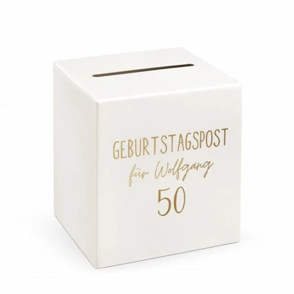 Personalisierter Aufkleber für Briefbox Geburtstagspost
