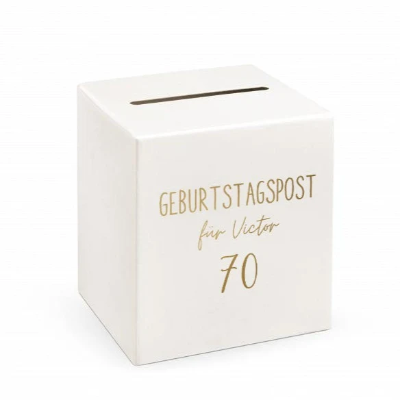 Personalisierter Aufkleber für Briefbox Geburtstagspost