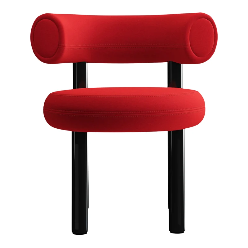 Fat Dining Chair - Rot-orange (Kvadrat Hero 2)