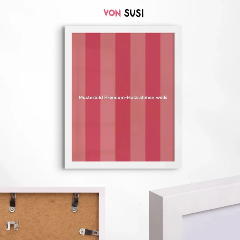 Personalisierbares Poster zur Geburt mit Buchstabe
