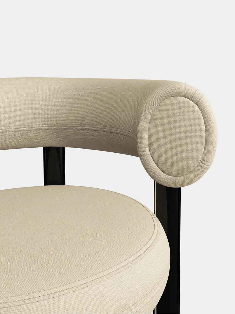 Fat Dining Chair - Weiß (Kvadrat Hallingdal 65 Wollmix)