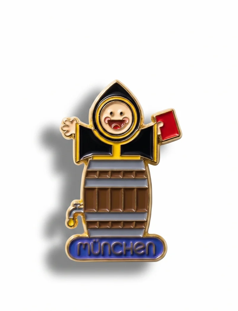 Anstecker Funnynauts Münchner Kindl