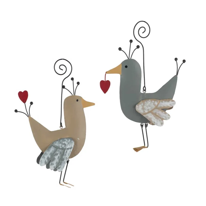 Osterdeko Vogel mit Herz