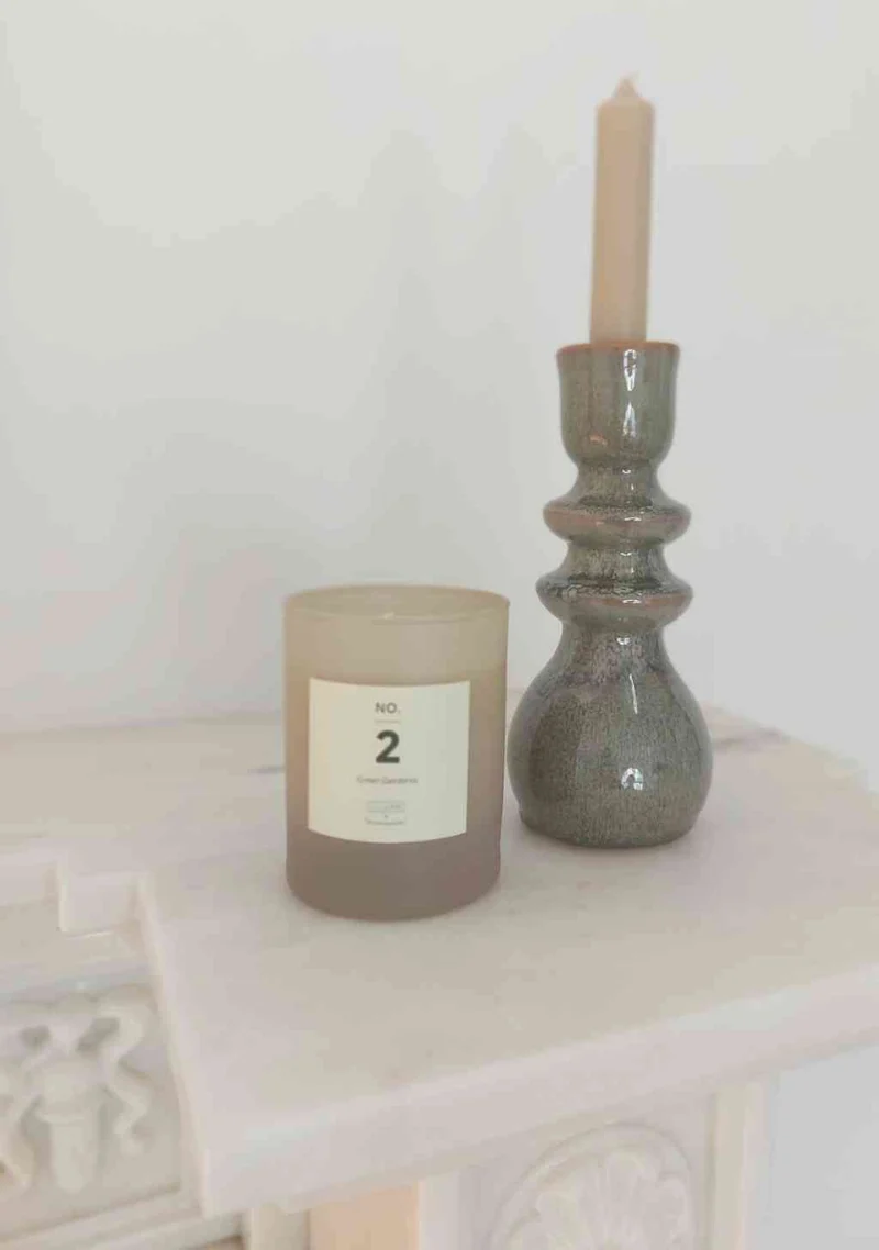 Bloomingville Duftkerze No. 2 GREEN GARDENIA ♥ ILLUME x 50 H Made in Sweden