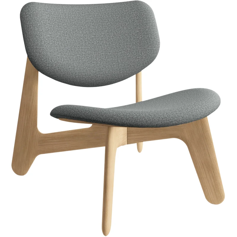 Slab Lounge Chair | Wohnzimmer Loungestuhl in grau