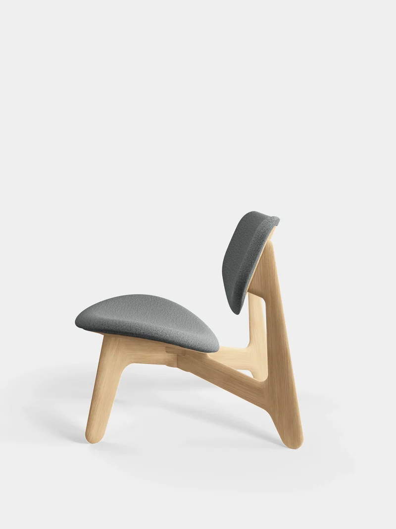 Slab Lounge Chair | Wohnzimmer Loungestuhl in grau