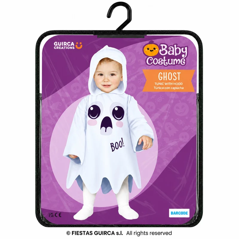 Halloween Babykostüm "Kleiner Geist" für Kinder | Weiß