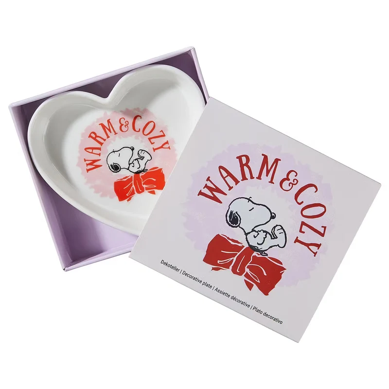 PEANUTS Schmuckteller Herz Warm & Cozy