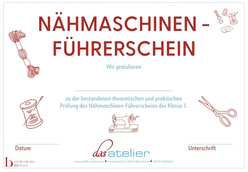 24.10.26: Nähmaschinen-Führerschein für Erwachsene