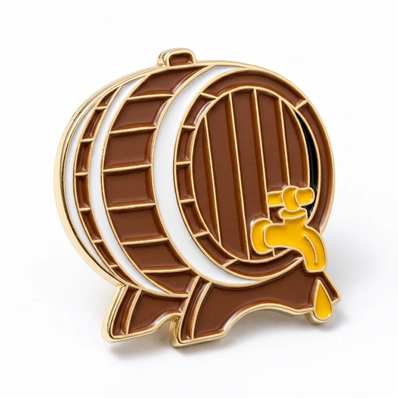 Anstecker Bierfass mit Zapfhahn