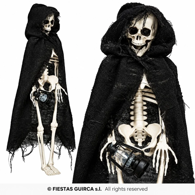 Hängefigur Skelett „Totenwächter“ 40 cm | Halloween Dekoration
