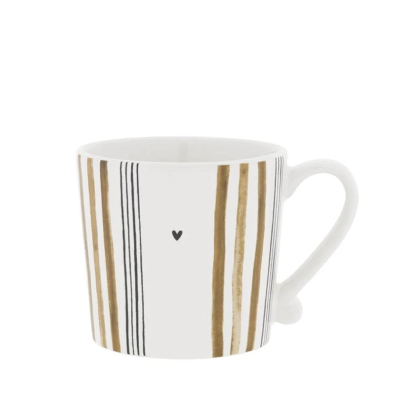 Bastion Collections Tasse Brown Stripes hoch