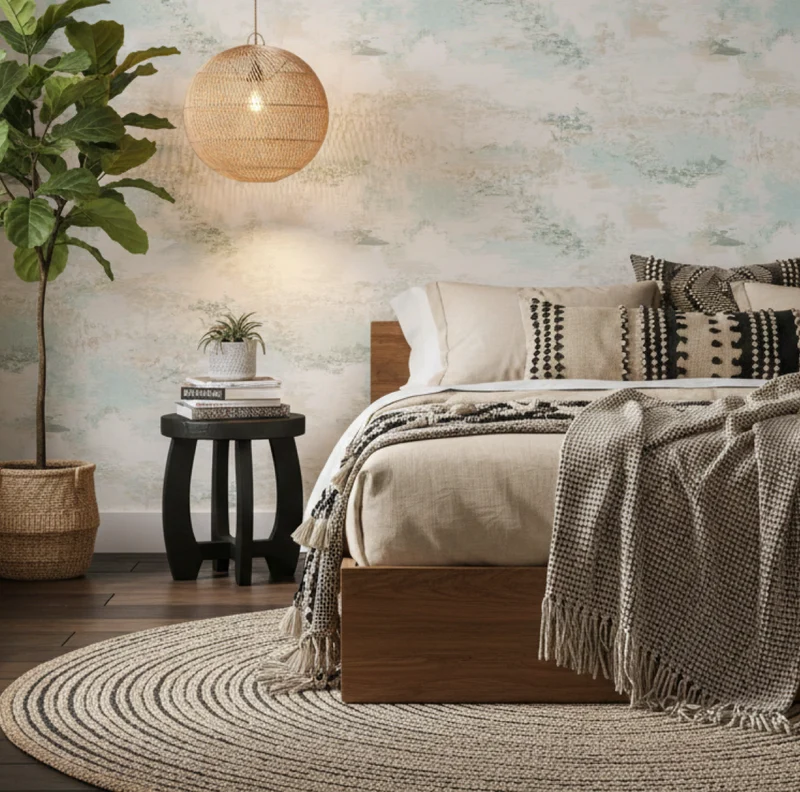 Rattan Lampenschirm Bubble