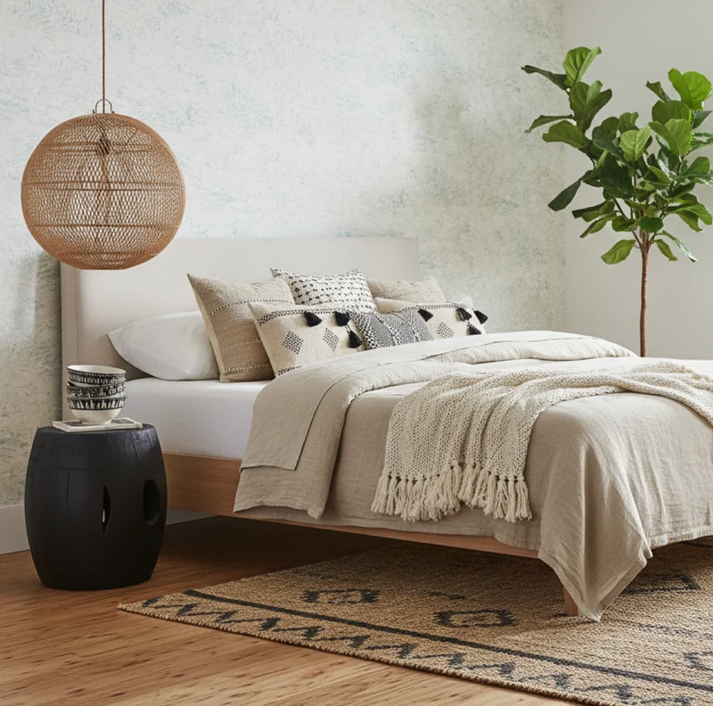 Rattan Lampenschirm Bubble