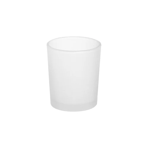2x Votiveglas Teelichtgläser MATT Glas 5,5x6,5 cm Teelichthalter Kerzenhalter