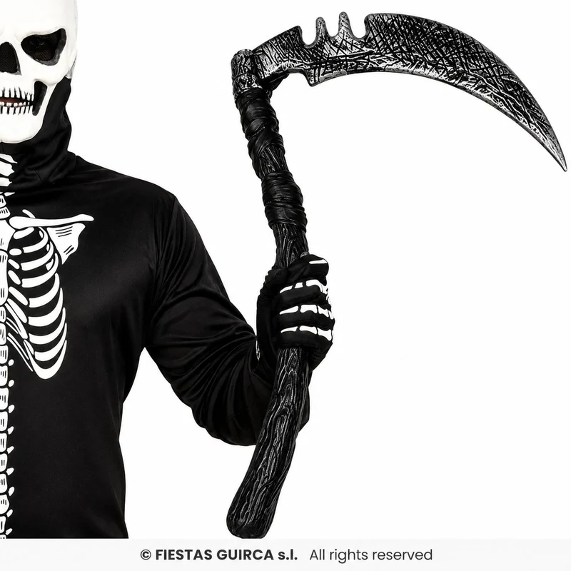 Sense zum Kostüm 40 cm | Halloween Sensenmann Accessoire