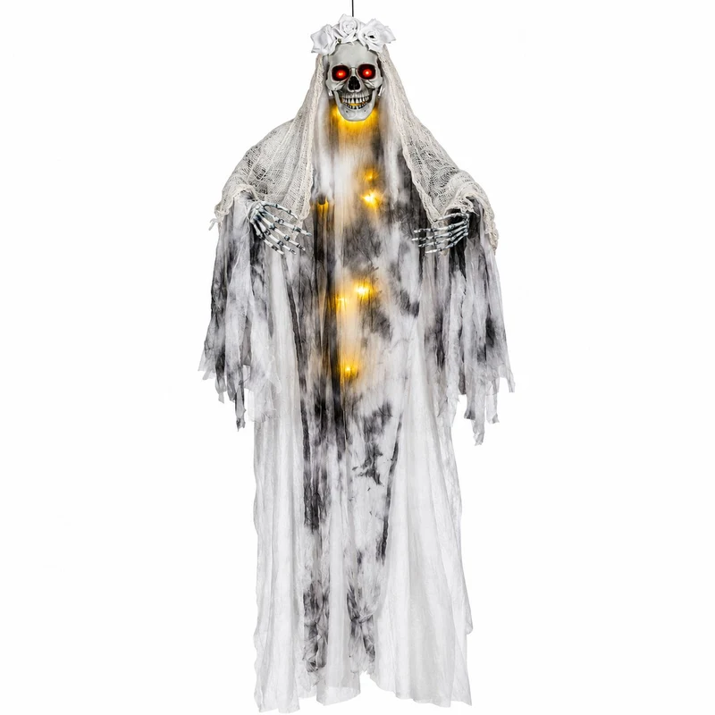 Halloween Figur "Skelett Braut" Animiert | 180 cm - Licht
