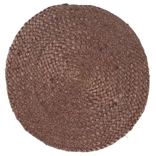 Tischset JUTE rund malva rötlich braun ca. 35 cm Platzdeckche| Untersetzer Tischschoner IB LAURSEN
