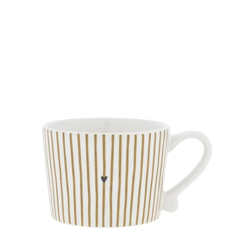 Bastion Collections Tasse Brown Stripes klein