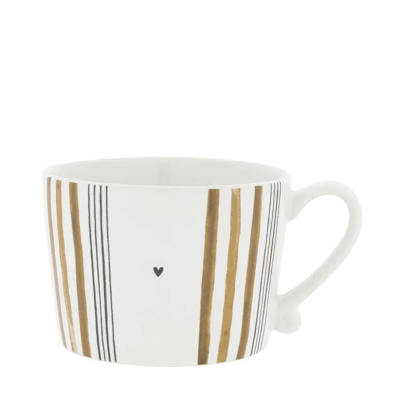 Bastion Collections Tasse Brown Stripes