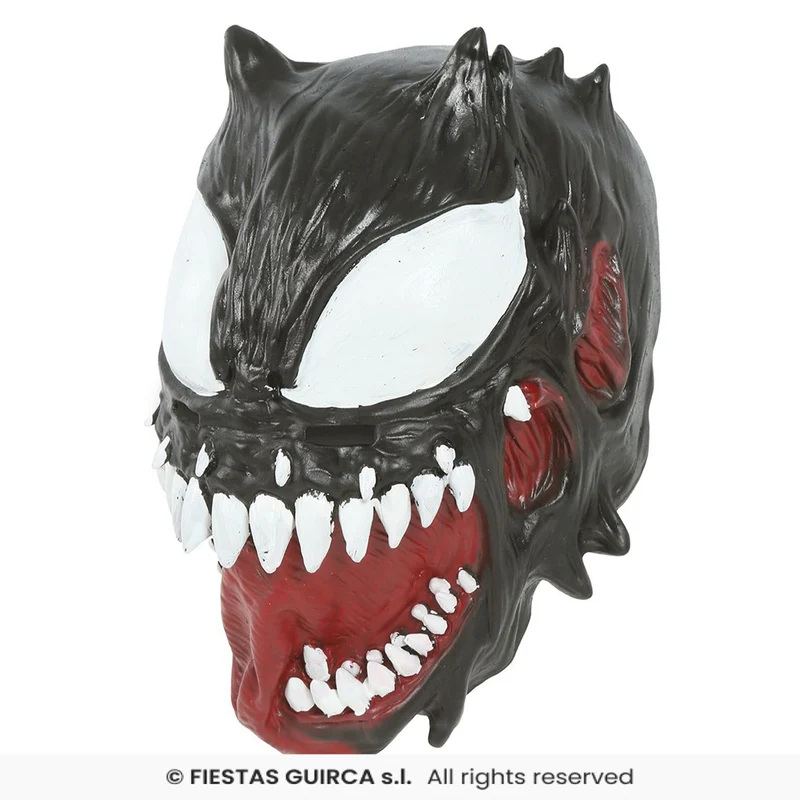Halloween Latex Maske „Alien Antiheld“ | Schwarz