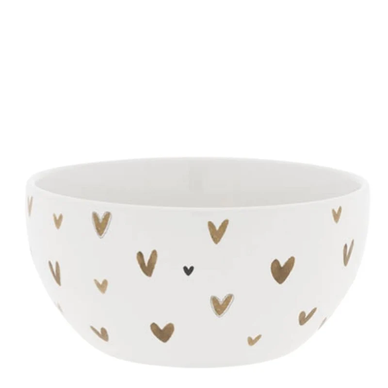 Bastion Collections Schale Brown Hearts