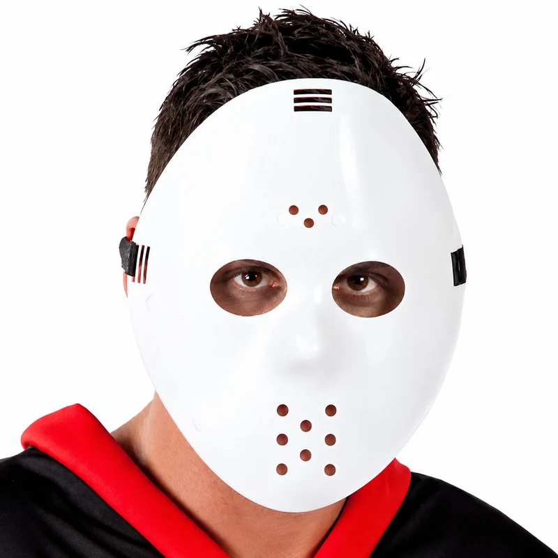 Halloween „Hockeymaske“ | Weiß