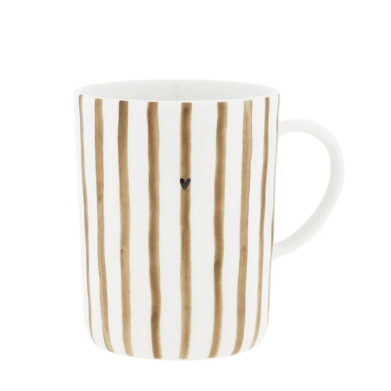 Bastion Collections Teetasse Brown Stripes