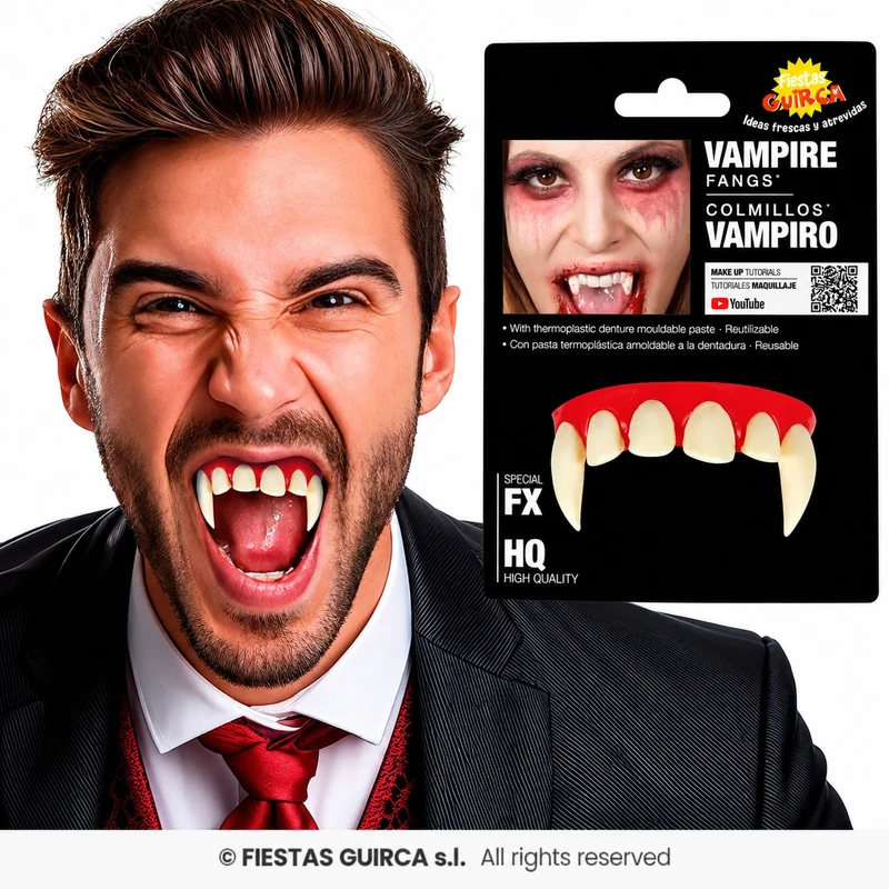Vampir Gebiss mit Fangzähnen | Vampirzähne