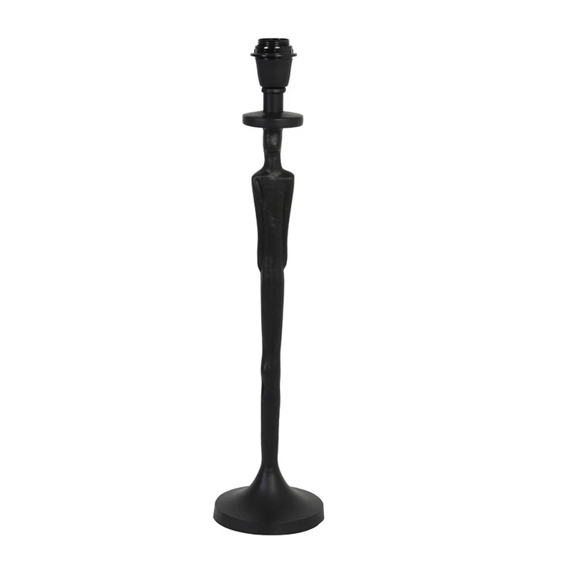 Lampenfuß GIZON Tischlampe Metall matt schwarz 60 cm | Light & Living