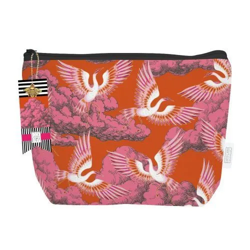 Kulturbeutel Kosmetiktasche BOUDOIR 26x19 cm Baumwolle beschichtet LOCO LAMA