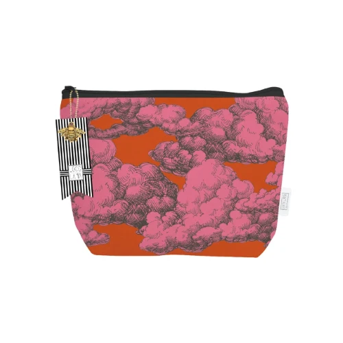 Kosmetiktasche Make Up Bag BOUDOIR 21x13 cm Baumwolle beschichtet LOCO LAMA