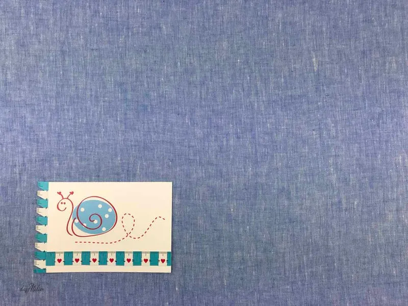 Leinen mel., jeansblau
