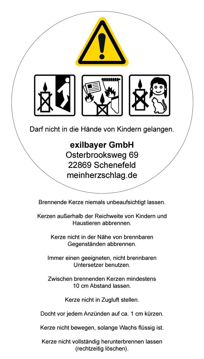 Duftkerze "Nackert am scheenstn!"