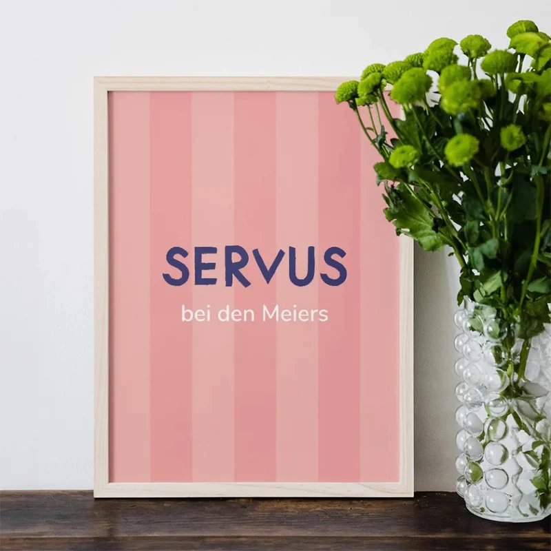 Personalisierbares SERVUS Poster