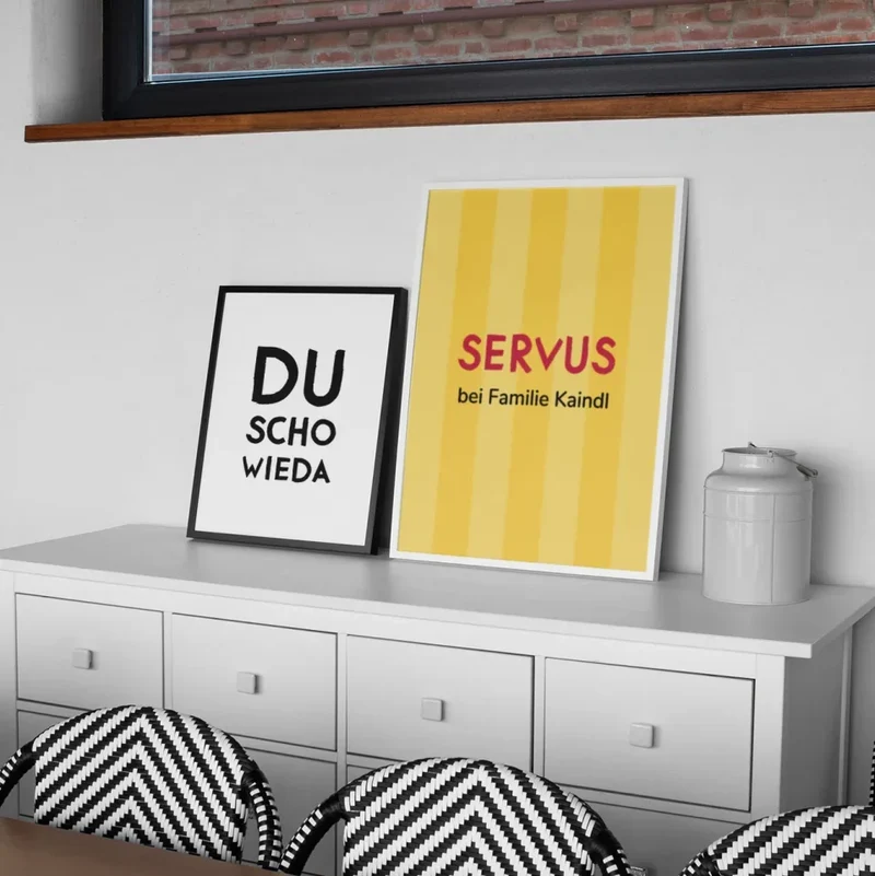 Personalisierbares SERVUS Poster