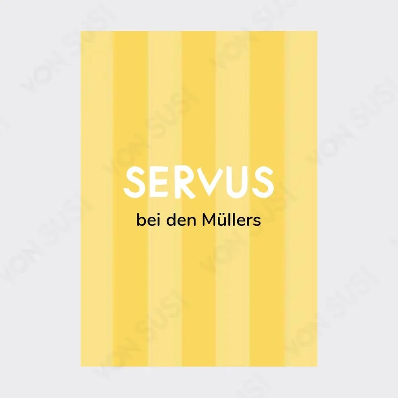 Personalisierbares SERVUS Poster