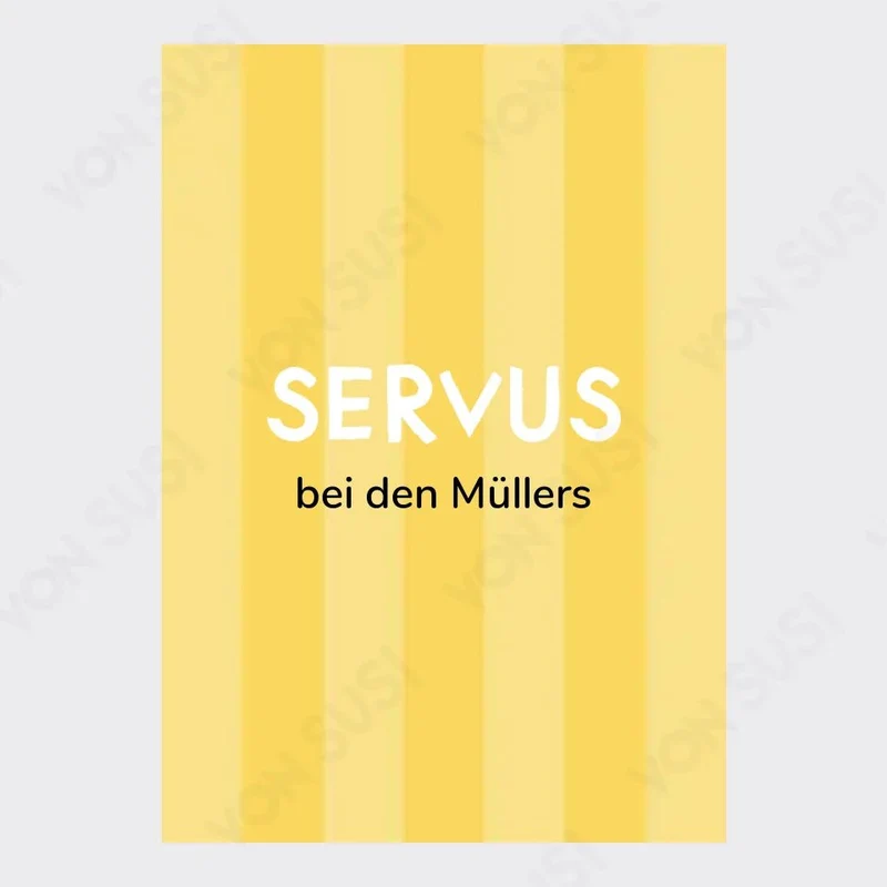 Personalisierbares SERVUS Poster