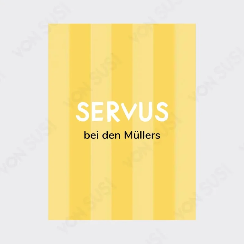 Personalisierbares SERVUS Poster