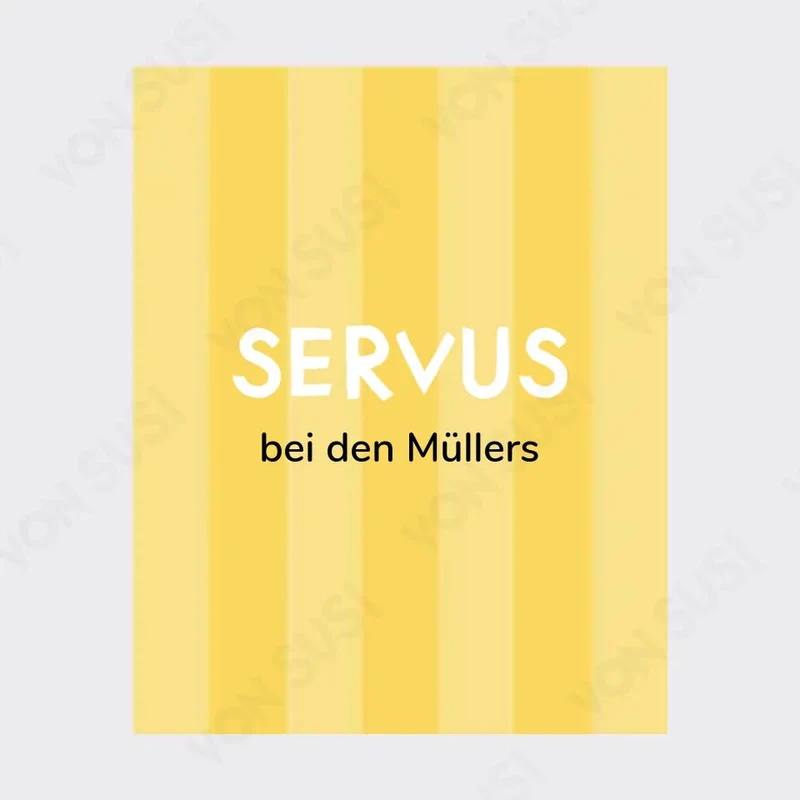 Personalisierbares SERVUS Poster