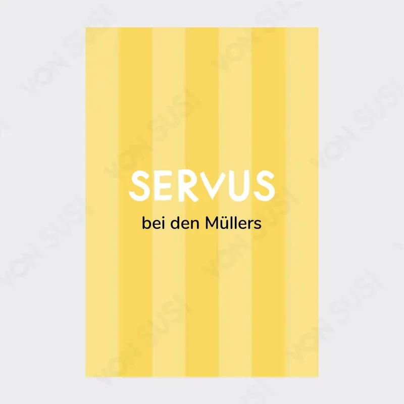 Personalisierbares SERVUS Poster