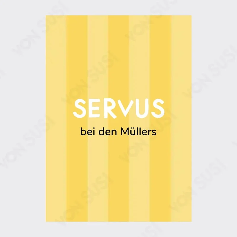 Personalisierbares SERVUS Poster