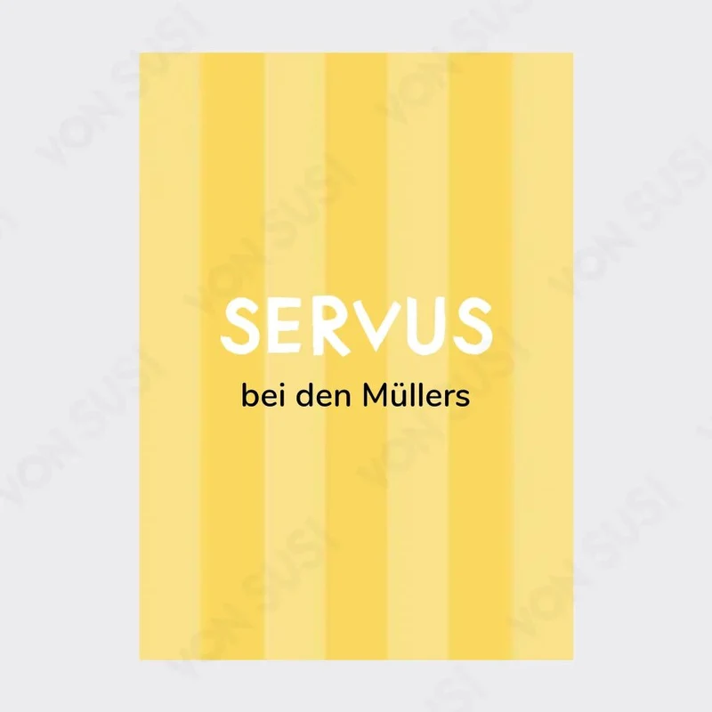 Personalisierbares SERVUS Poster